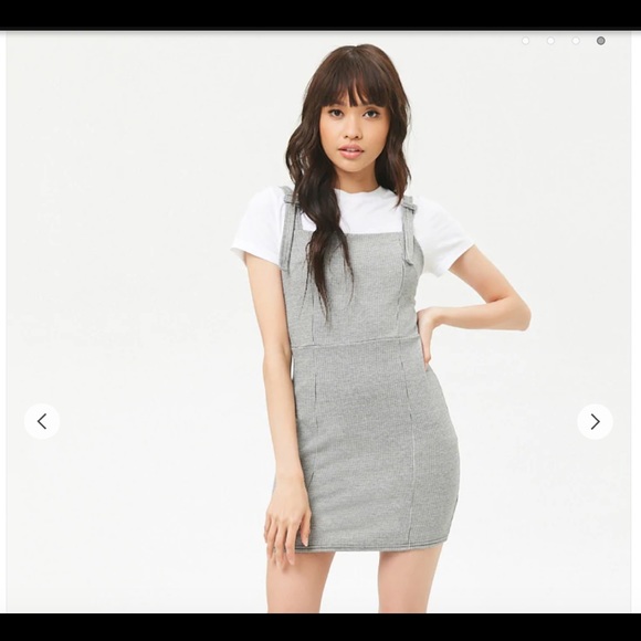 houndstooth pinafore dress